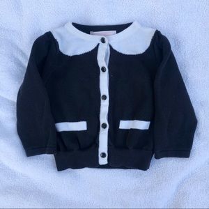 Janie and Jack Black and White Cardigan